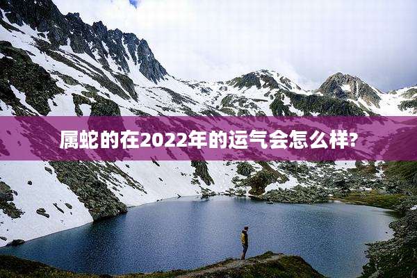 属蛇的在2022年的运气会怎么样?