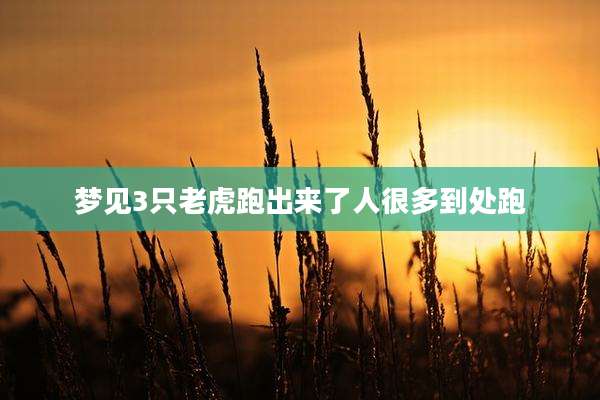 梦见3只老虎跑出来了人很多到处跑