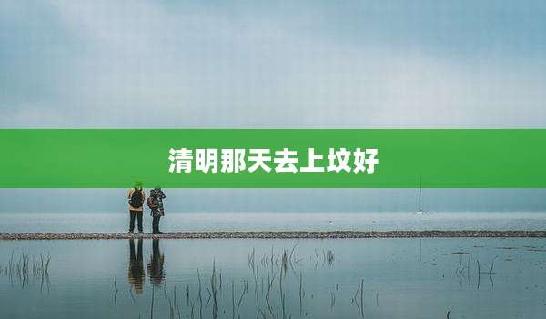 清明那天去上坟好
