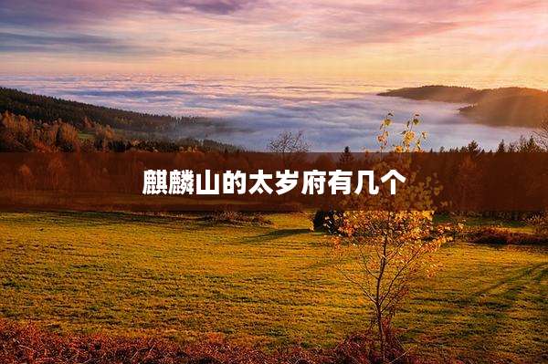 麒麟山的太岁府有几个