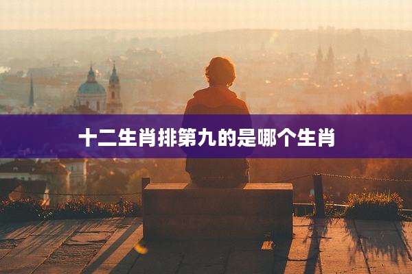 十二生肖排第九的是哪个生肖