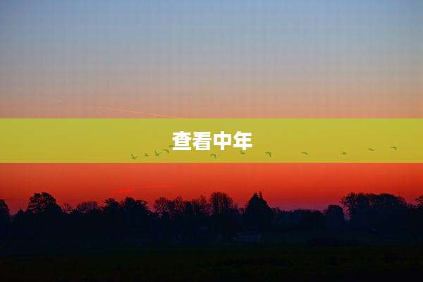 查看中年