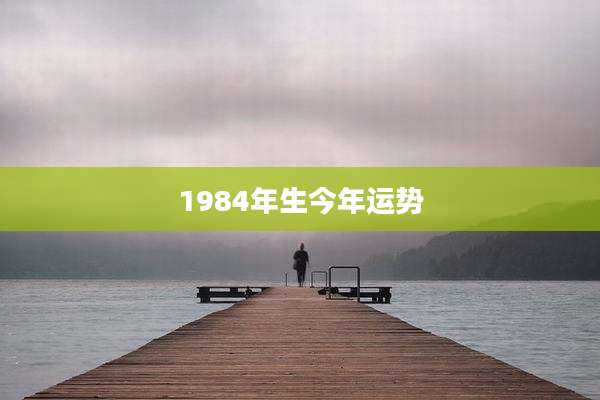 1984年生今年运势