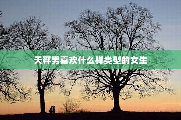 天秤男喜欢什么样类型的女生