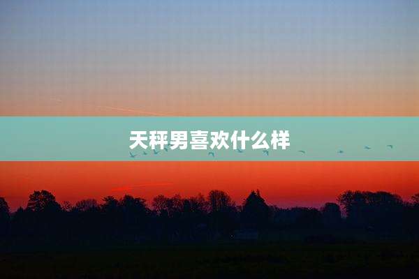 天秤男喜欢什么样