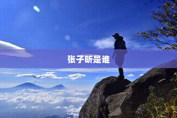 张子昕是谁