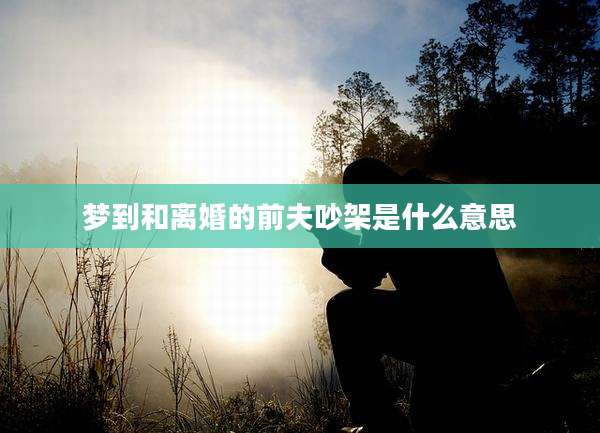 梦到和离婚的前夫吵架是什么意思