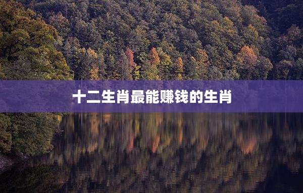 十二生肖最能赚钱的生肖