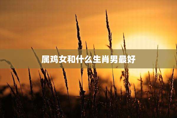 属鸡女和什么生肖男最好