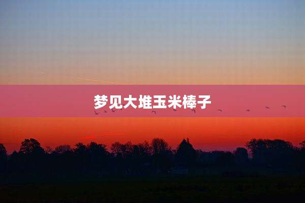 梦见大堆玉米棒子