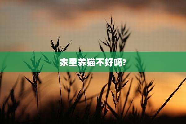 家里养猫不好吗?