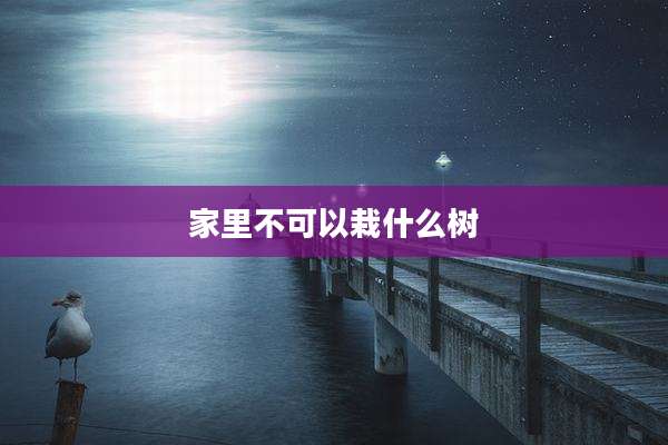 家里不可以栽什么树