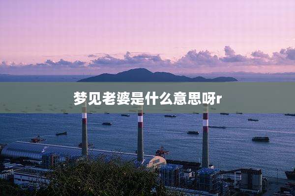 梦见老婆是什么意思呀r