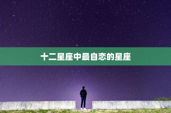 十二星座中最自恋的星座