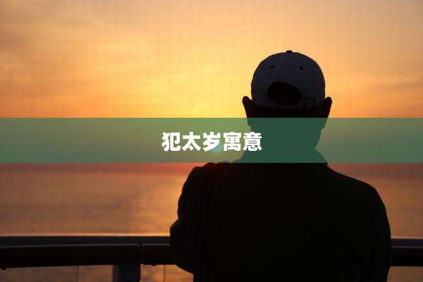 犯太岁寓意