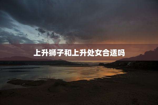 上升狮子和上升处女合适吗