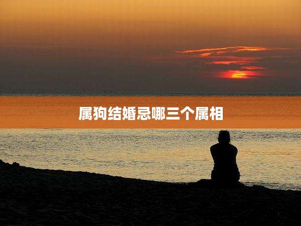 属狗结婚忌哪三个属相