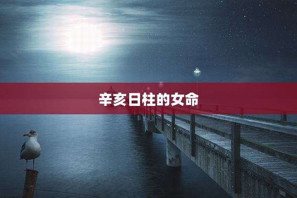 辛亥日柱的女命