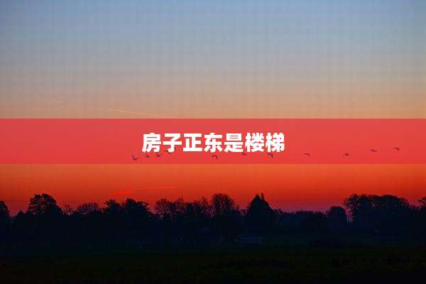 房子正东是楼梯
