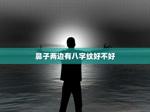 鼻子两边有八字纹好不好