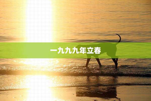 一九九九年立春