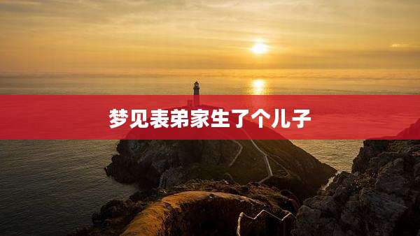 梦见表弟家生了个儿子