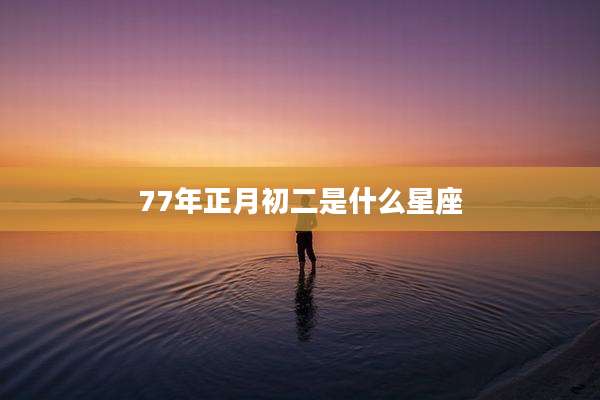 77年正月初二是什么星座