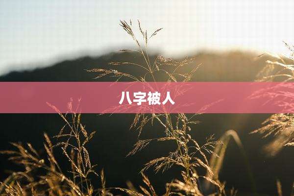 八字被人