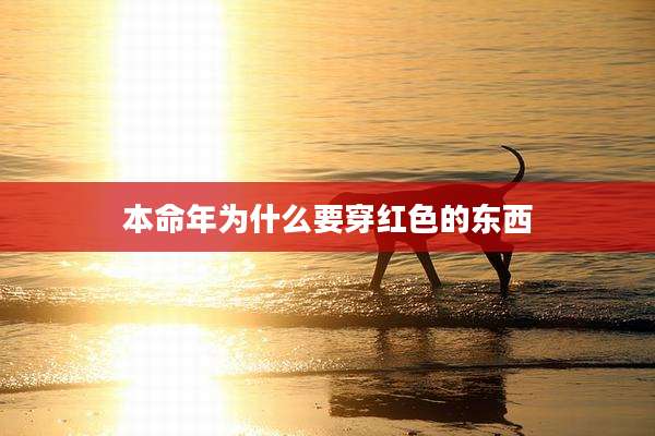 本命年为什么要穿红色的东西