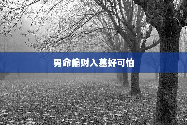 男命偏财入墓好可怕