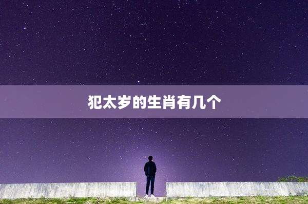 犯太岁的生肖有几个