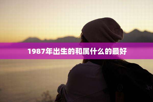 1987年出生的和属什么的最好
