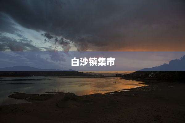 白沙镇集市