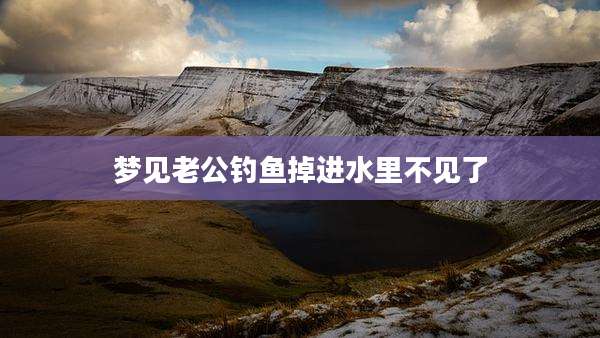 梦见老公钓鱼掉进水里不见了