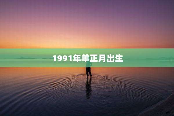 1991年羊正月出生