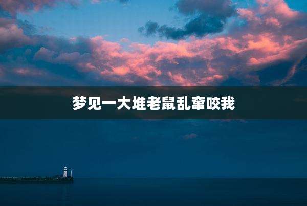 梦见一大堆老鼠乱窜咬我
