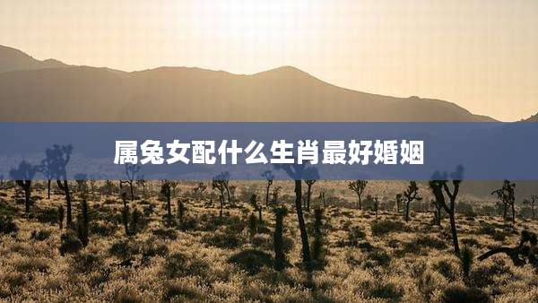 属兔女配什么生肖最好婚姻