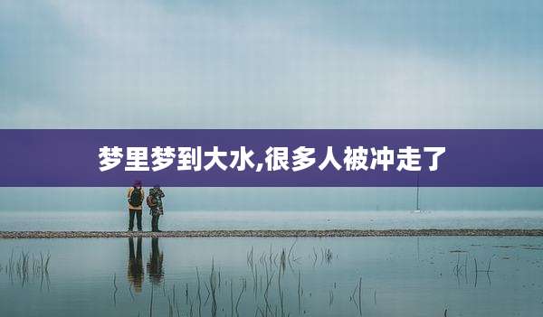 梦里梦到大水,很多人被冲走了