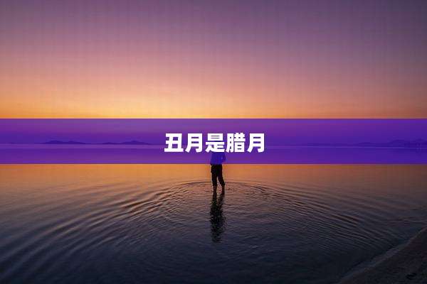 丑月是腊月