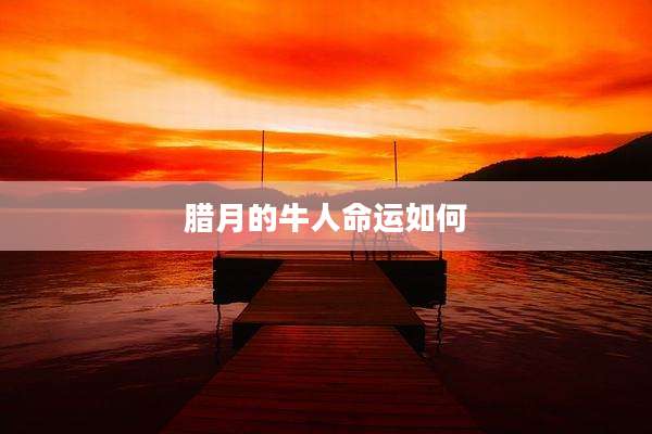腊月的牛人命运如何