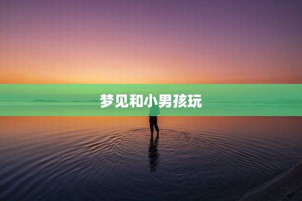 梦见和小男孩玩