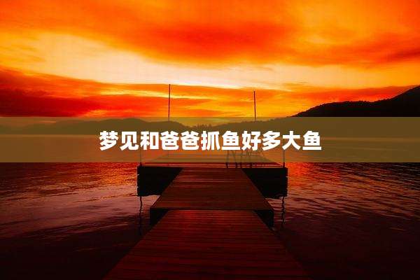 梦见和爸爸抓鱼好多大鱼
