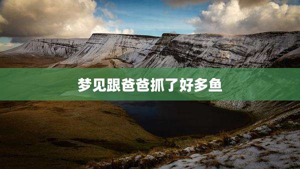 梦见跟爸爸抓了好多鱼