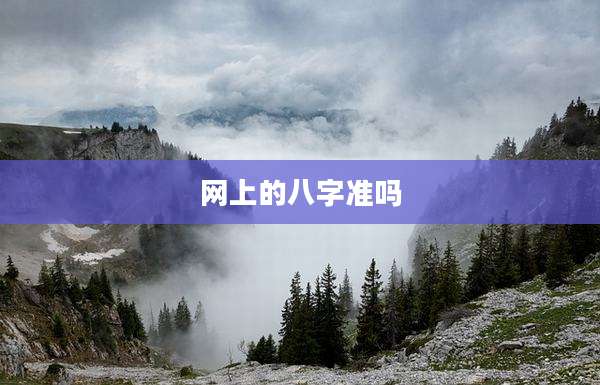 网上的八字准吗