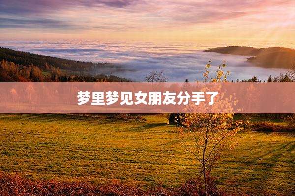 梦里梦见女朋友分手了