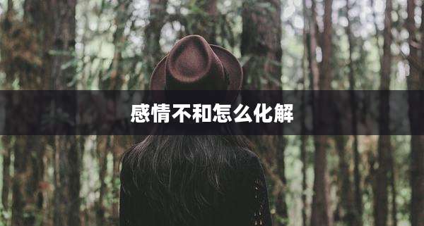 感情不和怎么化解