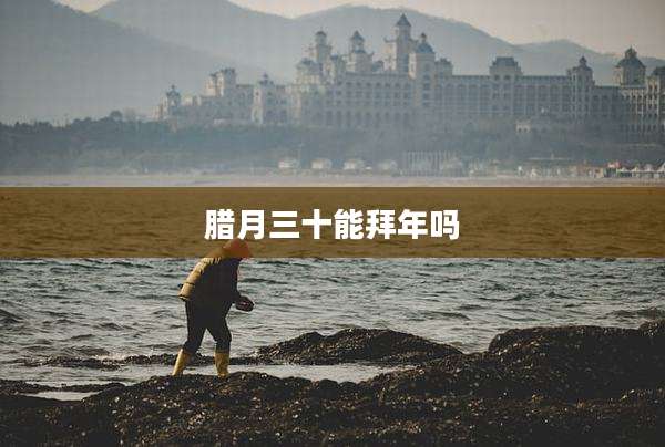 腊月三十能拜年吗