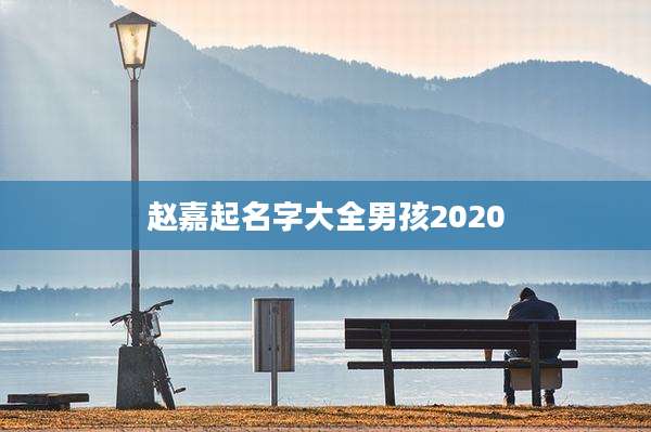 赵嘉起名字大全男孩2020