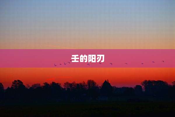 壬的阳刃