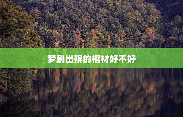 梦到出殡的棺材好不好